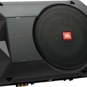 JBL - BASSPRO 8" Single-Voice-Coil Loaded Subwoofer Enclosure with Integrated Amp - Black