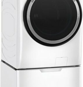 GE - 4.8 CuFt High-Efficiency Stackable Smart Front Load Washer w/UltraFresh Vent System & Microban Antimicrobial Technology - White on White