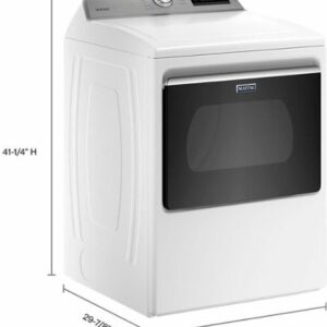 Maytag - 7.4 Cu. Ft. Smart Electric Dryer with Extra Power Button - White