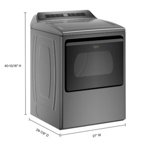 Whirlpool - 7.4 Cu. Ft. Electric Dryer with AccuDry Sensor Drying Technology - Chrome Shadow