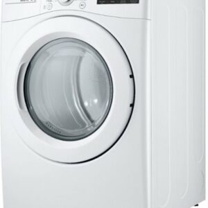 LG - 7.4 Cu. Ft. Stackable Electric Dryer with FlowSense - White