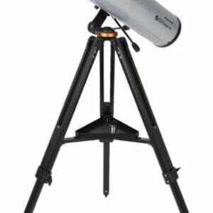 Celestron - Starsense Explorer DX 130AZ Smartphone App-Enabled Newtonian Reflector Telescope - Silver/Black