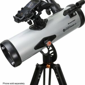 Celestron - Starsense Explorer LT 114AZ Telescope App-Enabled Newtonian Reflector Telescope - Silver/Black