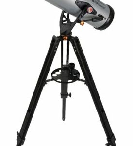 Celestron - Starsense Explorer LT 114AZ Telescope App-Enabled Newtonian Reflector Telescope - Silver/Black