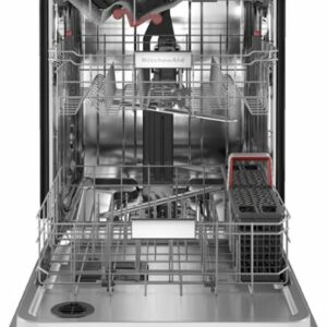 KitchenAid - Top Control Built-In Dishwasher with Stainless Steel Tub, FreeFlex Third Rack, 44dBA - Stainless Steel