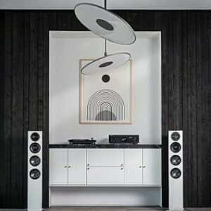 Definitive Technology - Demand D17 3-Way Tower Speaker (Right-Channel) - Single, White, Dual 10” Passive Bass Radiators - Gloss White