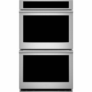 Monogram - Statement Collection 30" Built-In Double Electric Convection Wall Oven - Stainless Steel