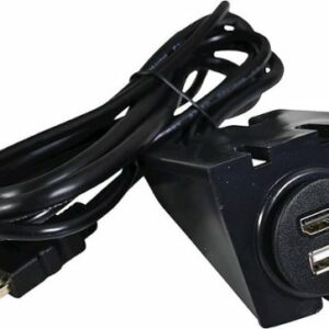 PAC - 3' Dash-Mount USB and HDMI Extension Cable - Black