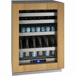 U-Line - 5 Class 14-Bottle Dual Zone Wine Cooler - Custom Panel Ready