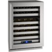 U-Line - 5 Class 49-Bottle Dual Zone Wine Cooler - Stainless Steel