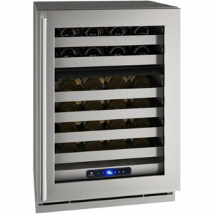 U-Line - 5 Class 49-Bottle Dual Zone Wine Cooler - Stainless Steel