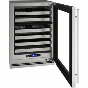 U-Line - 5 Class 49-Bottle Dual Zone Wine Cooler - Stainless Steel