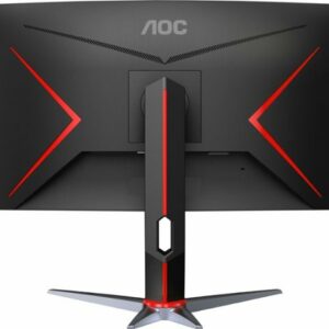 AOC - G2 Series C27G2 27" LED Curved FHD FreeSync Premium Monitor (DisplayPort, HDMI, VGA) - Black/Red