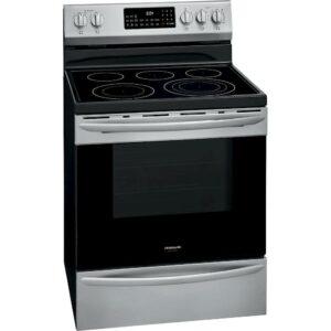 Frigidaire - Gallery 5.7 Cu. Ft. Freestanding Electric Air Fry Range with Self and Steam Clean - Stainless Steel