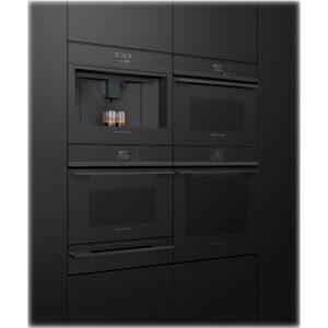 Fisher & Paykel - Minimal 24" Built-In Single Electric Convection Wall Oven - Black