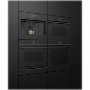 Fisher & Paykel - Minimal 24" Built-In Single Electric Convection Wall Oven - Black