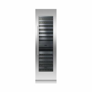 Fisher & Paykel - ActiveSmart 91-Bottle Built-In Dual Zone Wine Cooler - Stainless Steel