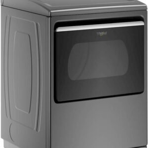 Whirlpool - 7.4 Cu. Ft. Smart Electric Dryer with Steam - Chrome Shadow