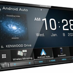 Kenwood - 7" - Android Auto/Apple® CarPlay™ - Built-in Bluetooth - In-Dash CD/DVD/DM Receiver - Black