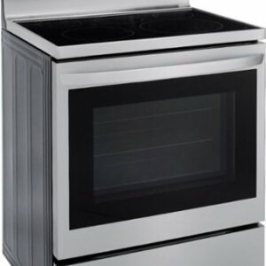 LG - 6.3 Cu. Ft. Smart Freestanding Electric Convection Range with EasyClean and InstaView - Stainless Steel