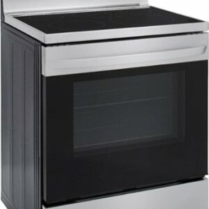 LG - 6.3 Cu. Ft. Smart Freestanding Electric Convection Range with Easy Clean, Air Fry and WideView Window - Stainless Steel