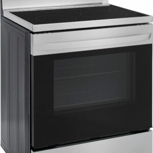 LG - 6.3 Cu. Ft. Smart Freestanding Electric Convection Range with Easy Clean, Air Fry and WideView Window - Stainless Steel