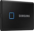 Samsung - Refurbished T7 Touch 2TB External USB 3.2 Gen 2 Portable SSD with Hardware Encryption - Black