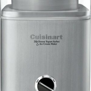 Cuisinart - Pure Indulgence 2-Quart Ice Cream and Sorbet Maker - Brushed Metal