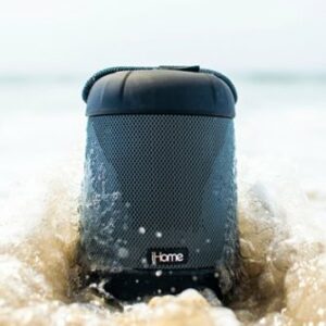 iHome - PlayTough Pro - Bluetooth Rechargeable Waterproof Portable Speaker with 360° Stereo Sound - Black