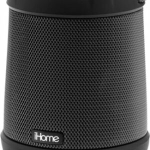 iHome - PlayTough Pro - Bluetooth Rechargeable Waterproof Portable Speaker with 360° Stereo Sound - Black