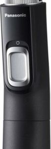 Panasonic - Men's Ear and Nose Hair Trimmer with Vacuum Cleaning System - Wet/Dry - Black/Silver