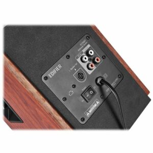 Edifier - R1700BT Bluetooth Bookshelf Speakers, Computer Speakers - Powered Speakers 2.0 - Active Near-Field Studio Monitors - Brown/Black