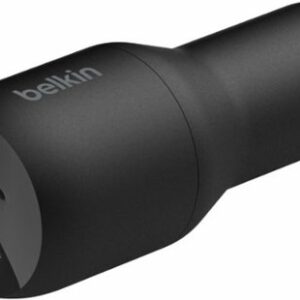 Belkin - 36W Dual USB-C Car Charger with PPS Charging and Power Delivery 2, compatible with iPhone 14, Samsung Galaxy, and more - Black