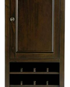 Simpli Home - Amherst High Storage Wine Rack - Hickory Brown