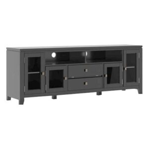 Simpli Home - Cosmopolitan Contemporary TV Media Stand for Most TVs Up to 80" - Black