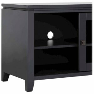 Simpli Home - Cosmopolitan Contemporary TV Media Stand for Most TVs Up to 50" - Black