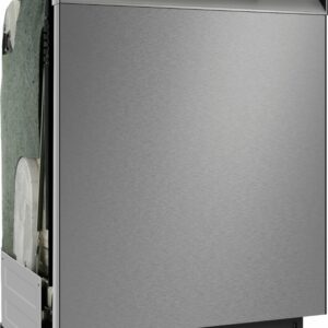 Insignia™ - 24” Top Control Built-In Dishwasher with 3rd Rack, Sensor Wash, Stainless Steel Tub, 49 dBA - Stainless Steel