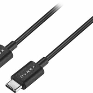 Dynex™ - 3' USB Type C-to-USB Type C Charge-and-Sync Cable - Black