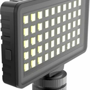 Digipower - Insta-Fame Dimmable 50 LED Super Bright Video Light with 3X Light Diffusers and Smartphone Mount