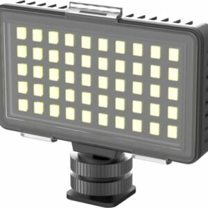 Digipower - Insta-Fame Dimmable 50 LED Super Bright Video Light with 3X Light Diffusers and Smartphone Mount