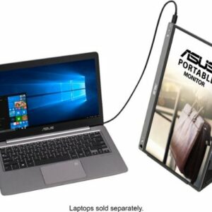 ASUS - ZenScreen 15.6” IPS FHD 1080P USB Type-C Portable Monitor with Foldable Smart Case - Dark Gray