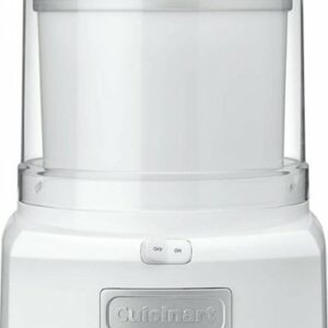 Cuisinart - 1.5-Quart Ice Cream and Sorbet Maker - White