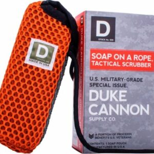 Duke Cannon - Soap On A Rope Tactical Scrubber - Orange/Green