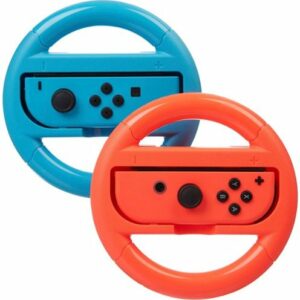 Rocketfish™ - Joy-Con Racing Wheel Two Pack For Nintendo Switch & Switch OLED - Red/Blue