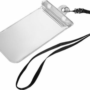 Insignia™ - Protective Water-resistant Dry Bag Carrying Case for Most Cell Phones - Clear