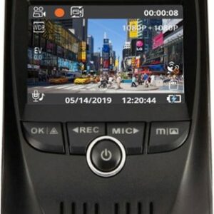 Rexing - V1P Max Plus Real 4K UHD Dual-Channel Front and Rear Wi-Fi Dash Camera - Black