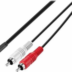 Insignia™ - 6' 3.5 mm to Stereo Audio RCA Cable - Black