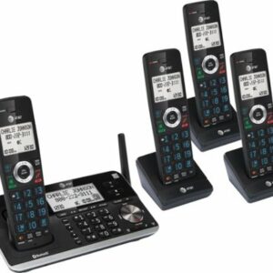 AT&T - 4 Handset Connect to Cell Answering System with Unsurpassed Range - Black