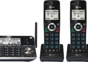 AT&T - 4 Handset Connect to Cell Answering System with Unsurpassed Range - Black