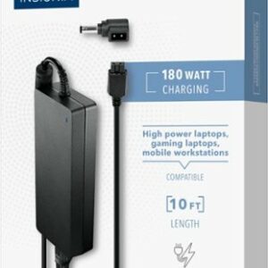 Insignia™ - Universal 180W High Power Laptop Charger - Black